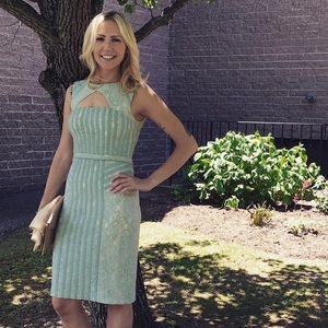BCBGMaxAzaria Light Turquoise Cocktail dress
